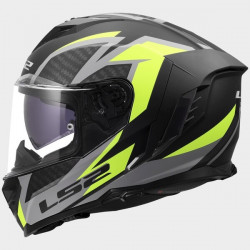 LS2 - CASCO MOTO INTEGRALE FF818 STORM III DYNAMO - NERO/GRIGIO/GIALLO FLUO