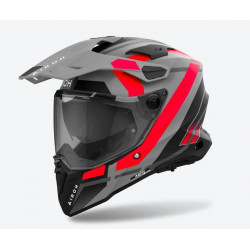 AIROH - CASCO MOTO ADVENTURE COMMANDER 2 MAVICK GRIGIO NARDO/ARANCIONE FLUO