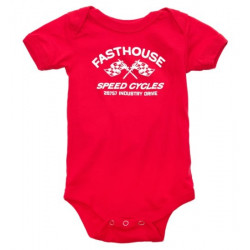 FASTHOUSE - TUTINA NEONATO FASTHOUSE ONESIE - ROSSO