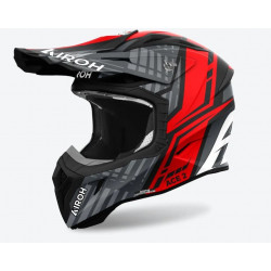 AIROH - CASCO MOTOCROSS AVIATOR 2 PROUD NERO OPACO/ROSSO