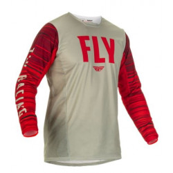 FLY - MAGLIA MOTOCROSS KINETIC WAVE GRIGIO/ROSSO