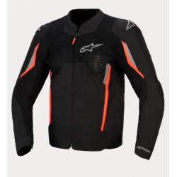 ALPINESTARS - GIACCA MOTO ESTIVA AST V3 AIR - NERO/ROSSO FLUO