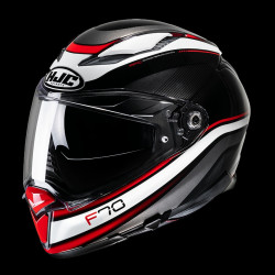 HJC - CASCO MOTO INTEGRALE F70 DIWEN MC1 NERO/BIANCO/ROSSO