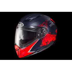 HJC - CASCO MOTO INTEGRALE F70 SPIELBERG RED BULL RING MC21SF BLU/ROSSO