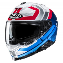 HJC - CASCO MOTO INTEGRALE i71 VIZ MC21 - BIANCO/ROSSO/BLU