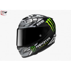 HJC - CASCO MOTO INTEGRALE RPHA12 QUARTARARO REPLICA - NERO/GRIGIO/VERDE