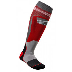 ALPINESTARS - CALZE TECNICHE MOTOCROSS MX PLUS-1 ROSSO/GRIGIO