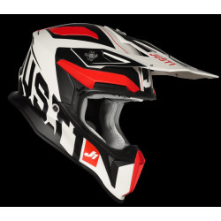 JUST1 - CASCO MOTOCROSS J18 VIRTUAL ROSSO FLUO/BIANCO/NERO