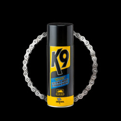 K9 - LUBRIFICANTE SPRAY CATENA MOTO STRADA / PISTA 400ML