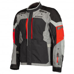 KLIM - GIACCA MOTO TOURING GORE-TEX LATITUDE NERO/GRIGIO/ROSSO