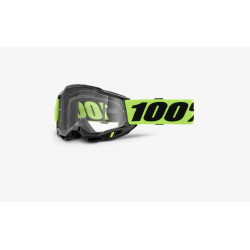 100% - MASCHERINA MOTOCROSS ACCURI 2 OTG LENTE TRASPARENTE 461195 - GIALLO FLUO
