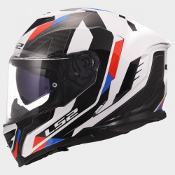 LS2 - CASCO MOTO INTEGRALE FF818 STORM III SPORTY - NERO/BIANCO/ROSSO/BLU