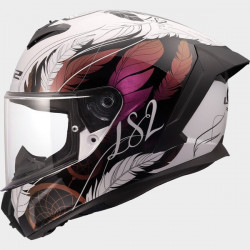 LS2 - CASCO MOTO INTEGRALE FF820 RAPID III BOHO - NERO/BIANCO/ROSA