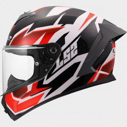 LS2 - CASCO MOTO INTEGRALE FF820 RAPID III XTREM - BIANCO/NERO/ROSSO