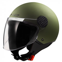 LS2 - CASCO MOTO JET OF558 SPHERE II - VERDE OPACO