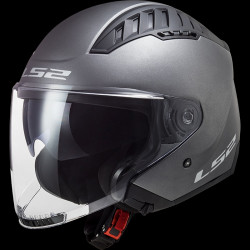 LS2 - CASCO MOTO JET OF600 COPTER TITANIO OPACO