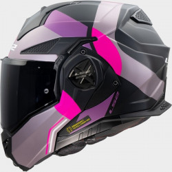 LS2 - CASCO MOTO MODULARE FF901 ADVANT X ULTRA - GRIGIO/VIOLA/ROSA