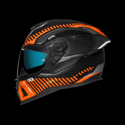 NEXX - CASCO MOTO INTEGRALE SX.100R SKIDDER ARANCIONE/NERO