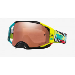 OAKLEY - MASCHERINA MOTOCROSS AIRBRAKE MX JEFFREY HERLINGS LENTE PRIZM BLACK IRIUDIUM - AZZURRO/GIALLO