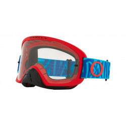 OAKLEY - MASCHERINA O FRAME 2.0 PRO MX ANGLE RED- CLEAR - ROSSO