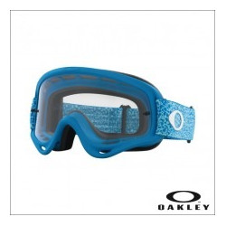 OAKLEY - MASCHERINA O FRAME MX MOTO CRACKLE - LENTE TRASPARENTE - BLU/AZZURRO