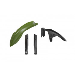RACETECH - KIT PARAFANGO ALTO E PARASTELI PER YAMAHA T7 - VERDE
