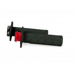 RACETECH - MANOPOLE R20 LOCK-OK UNIVERSALI MODELLO HALF WAFFLE - NERO