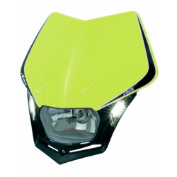RACETECH - MASCHERINA PORTAFARO V-FACE LED GIALLO FLUO/NERO