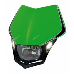 RACETECH - MASCHERINA PORTAFARO V-FACE LED VERDE/NERO