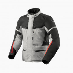 REV'IT - GIACCA MOTO TOURING OUTBACK 4 H20 - NERO/GRIGIO/ROSSO