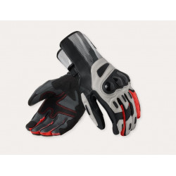 REV'IT - GUANTI MOTO PELLE METIS 2 - NERO/GRIGIO/ROSSO
