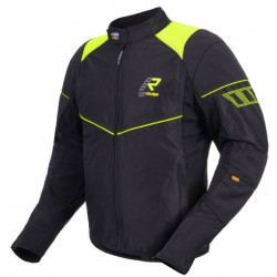 RUKKA - GIACCA MOTO ESTIVA AIRGOBI NERO/GIALLO FLUO