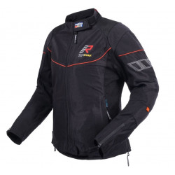 RUKKA - GIACCA MOTO ESTIVA DONNA AIRGOBINA NERO/ROSSO