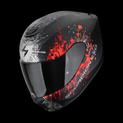 SCORPION EXO - CASCO MOTO INTEGRALE EXO-391 WOLF - NERO OPACO/ROSSO