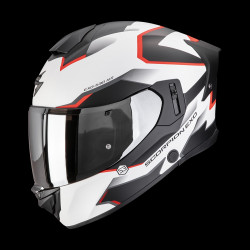 SCORPION EXO - CASCO MOTO INTEGRALE EXO-530 AIR CLIP - BIANCO/NERO/ROSSO