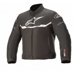 ALPINESTARS - GIACCA MOTO IN TESSUTO IMPERMEABILE BAMBINO T-SPS WP YOUTH - NERO/BIANCO