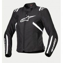 ALPINESTARS - GIACCA MOTO IN TESSUTO IMPERMEABILE DONNA T-SPS V2 WP STELLA - NERO/BIANCO