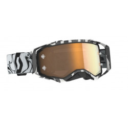SCOTT - MASCHERINA MOTOCROSS PROSPECT AMPLIFIER LENTE GOLD CHROME - NERO/BIANCO