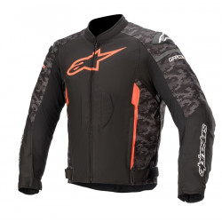 ALPINESTARS - GIACCA MOTO IN TESSUTO T-GP PLUS R V3 NERO/ROSSO CAMO
