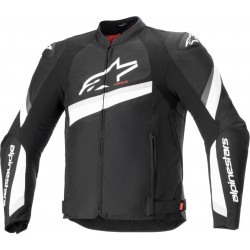 ALPINESTARS - GIACCA MOTO IN TESSUTO T-GP PLUS R V4 - NERO/BIANCO