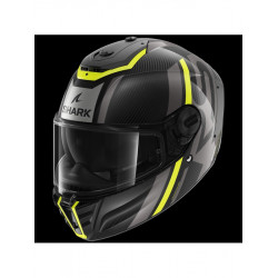 SHARK - CASCO MOTO INTEGRALE SPARTAN RS CARBON SHAWN - GRIGIO/GIALLO FLUO