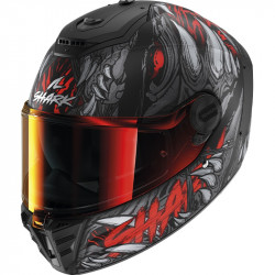 SHARK - CASCO MOTO INTEGRALE SPARTAN RS SHAYTAN NERO OPACO/ROSSO/GRIGIO