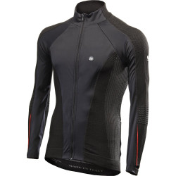 SIX2 - GIACCA ANTIVENTO INVERNALE RACING WIND JERSEY WT - NERO/ROSSO
