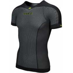 SIX2 - MAGLIA INTIMA 4 STAGIONI MANICHE CORTE TS1-ANN NERO/GIALLO