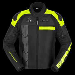 SPIDI - GIACCA MOTO ESTIVA PROGRESSIVE NET WINDOUT NERO/GIALLO FLUO