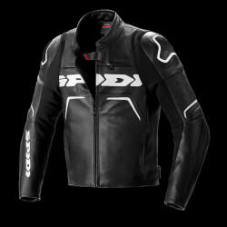 SPIDI - GIACCA MOTO IN PELLE EVORIDER 2 NERO/BIANCO