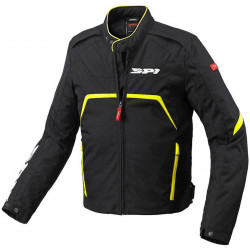 SPIDI - GIACCA MOTO IN TESSUTO ESTIVA EVORIDER TEX NERO/GIALLO FLUO
