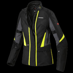 SPIDI - GIACCA MOTO TOURING DONNA TRAVELER 2 - NERO/GIALLO FLUO