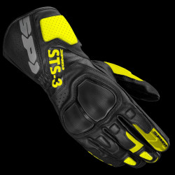 SPIDI - GUANTI MOTO IN PELLE STS-3 NERO/GIALLO FLUO