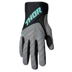THOR - GUANTI MOTOCROSS BAMBINO SPECTRUM - GRIGIO/AZZURRO